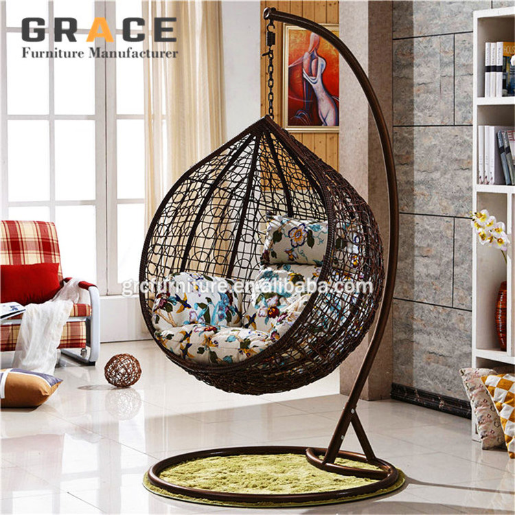 hot sale indoor living room single seat swing chair india jula /swing