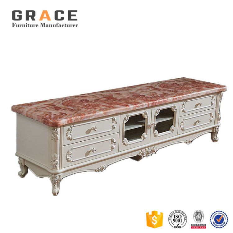 Z903 vintage furniture maxim mdf marble tip tv stand french furniture