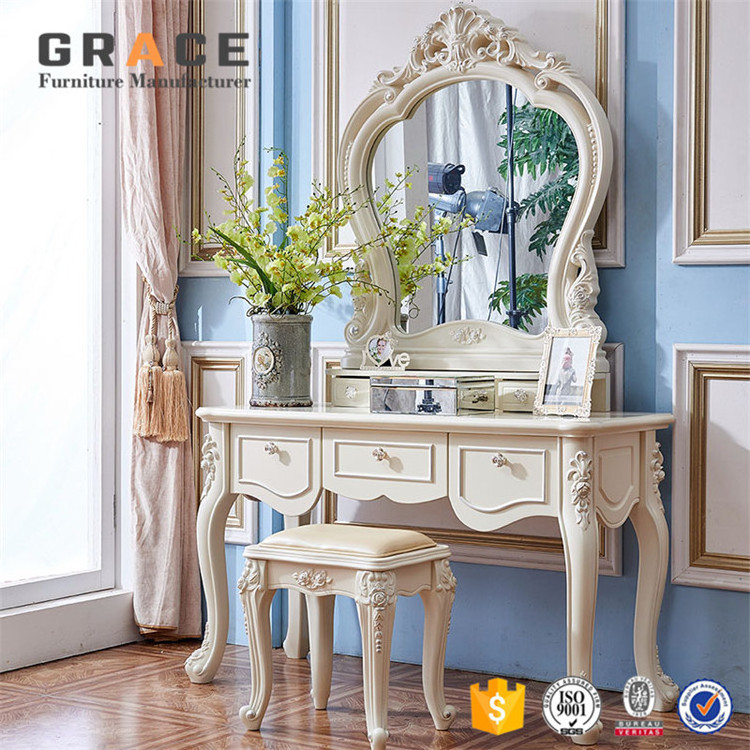 Z906 European french style wooden dressing table