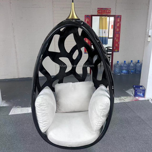 Glass Steel Eggshell Hollowed Out Chair Balcony Hanging Basket Modern  Luxury Swing Hanging Leisure Hanging Chair