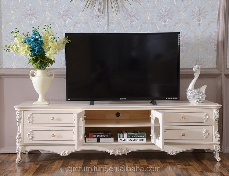 Z903 french style corner tv stand cabinet with storage drawer cabinet