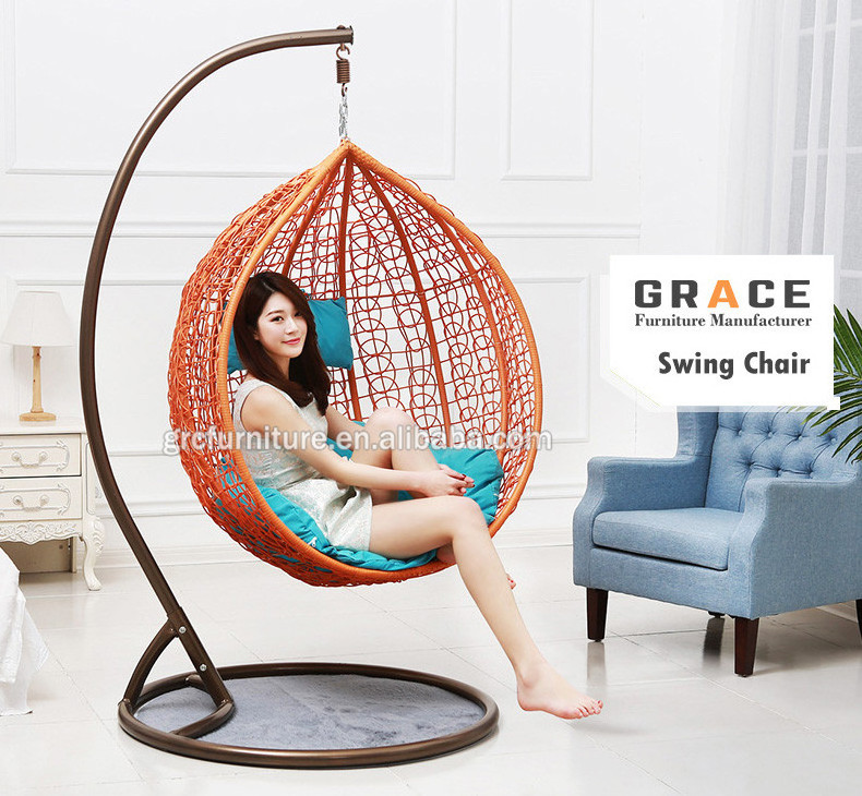 Good quality new design rattan outdoor jhoola swing hammock sets for adults