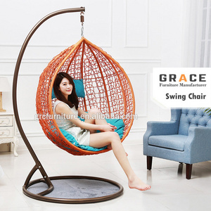 Good quality new design rattan outdoor jhoola swing hammock sets for adults