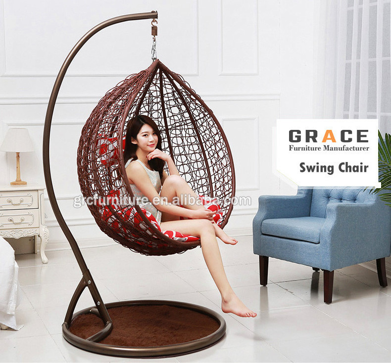 Good quality new design rattan outdoor jhoola swing hammock sets for adults