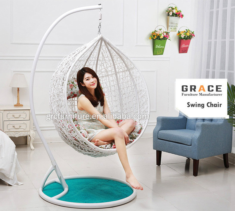 Good quality new design rattan outdoor jhoola swing hammock sets for adults