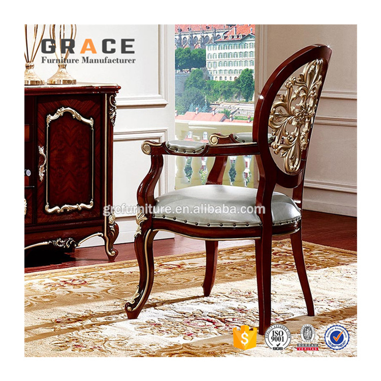 H8801R wholesale chinese wood carved design dining chair