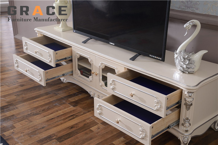 Z903 vintage furniture maxim mdf marble tip tv stand french furniture