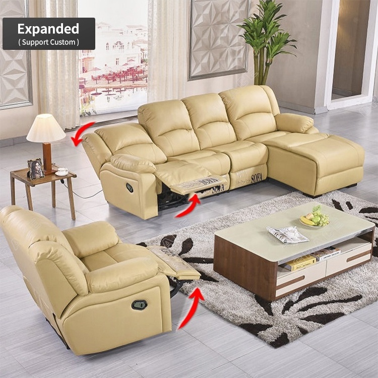 Functional Sofas For Home Theatre Sectionals Sofa Leather Modern Living Room Furniture Sets Recliner Sofa Set