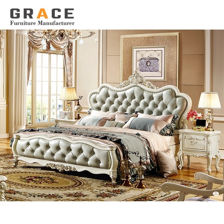 H8823W hot sale pakistani full size royal bedroom furniture set