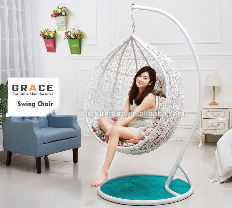 hot sale indoor living room single seat swing chair india jula /swing