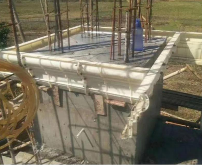 GRC Cement Concrete Round Plastic Column Pillar Formwork