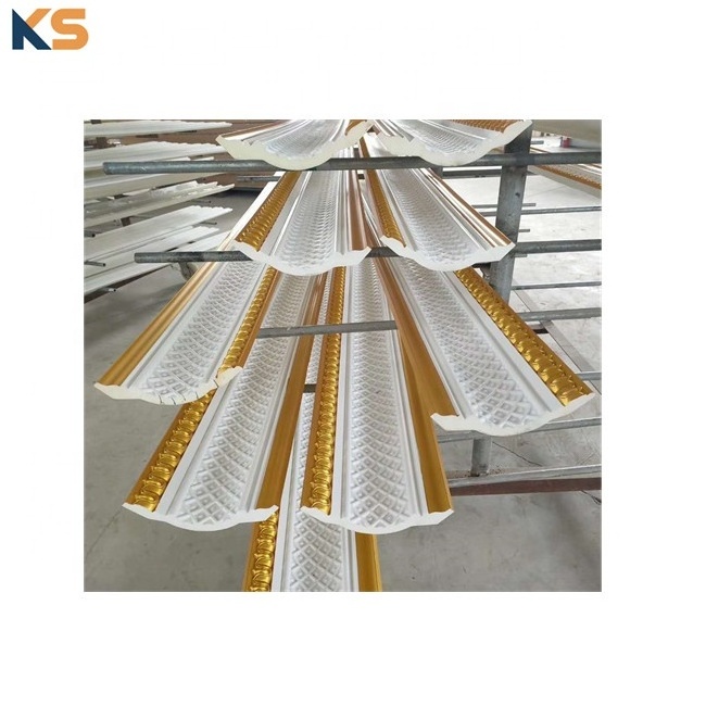 Plaster Ceiling Coving Cornice PS PU Plastic Foam Crown Moulding