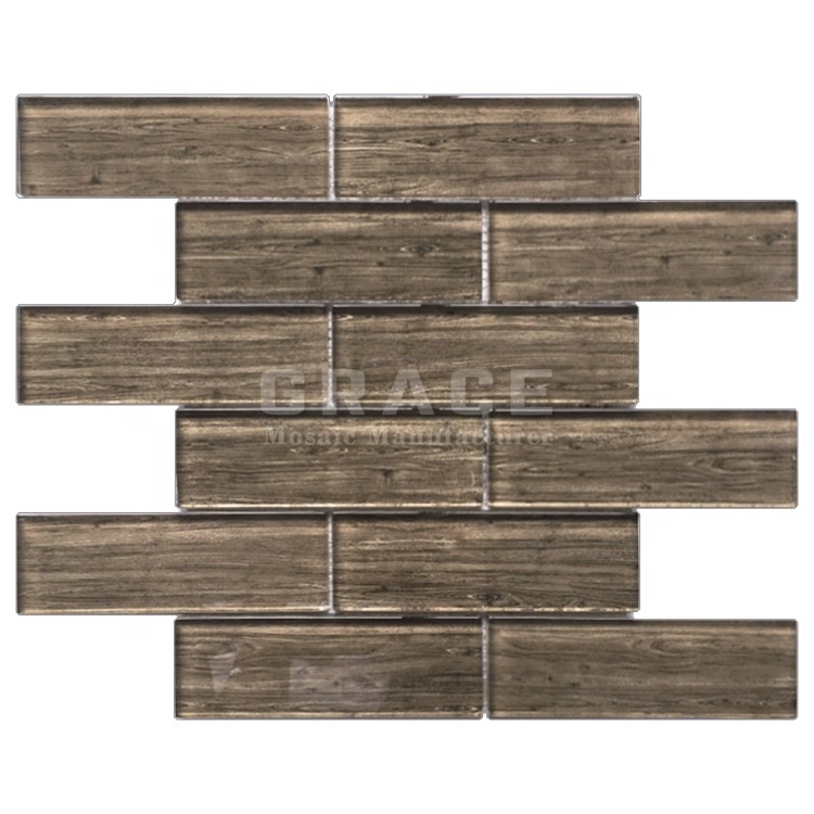 Marble pattern luxury glass mosaic backsplash tiles peel and stick for kitchen and bathroom walls