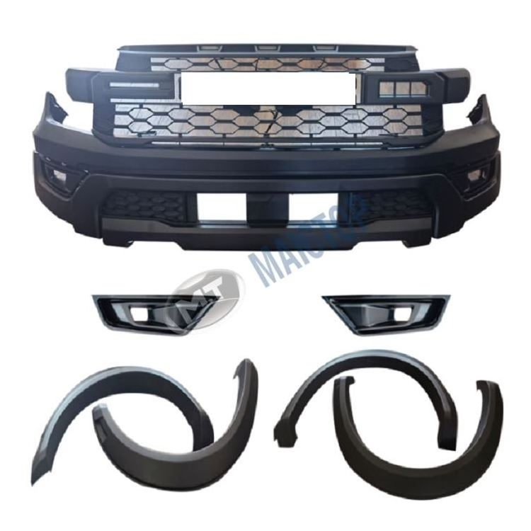 Maictop 2022-2023 Car Accessories Facelift Front Bumper Grill Headlight Body Kit for Ranger Raptor T6 T7 T8 Upgrade to T9