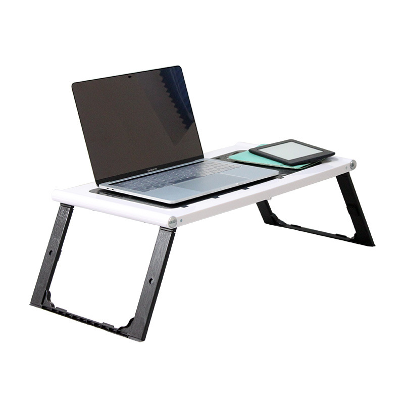 Premium Quality Portable Computer Desk ABS Folding Laptop Table Height Adjustable Laptop Bed Stand with 10000mah Power Bank