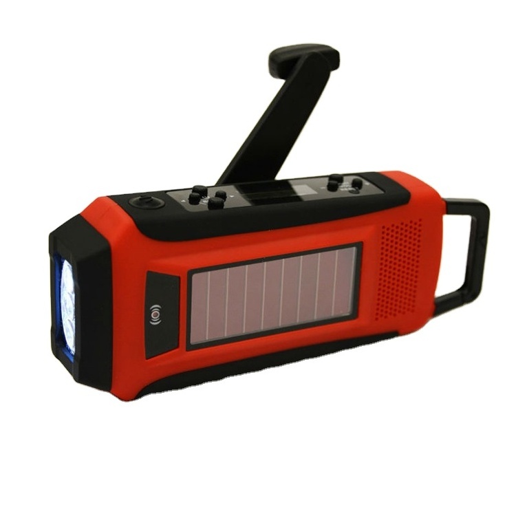 Auto-scan AM/FM/NOAA Solar Dynamo Crank Emergency Digital Radio Light with 1W LED torch and LCD Display