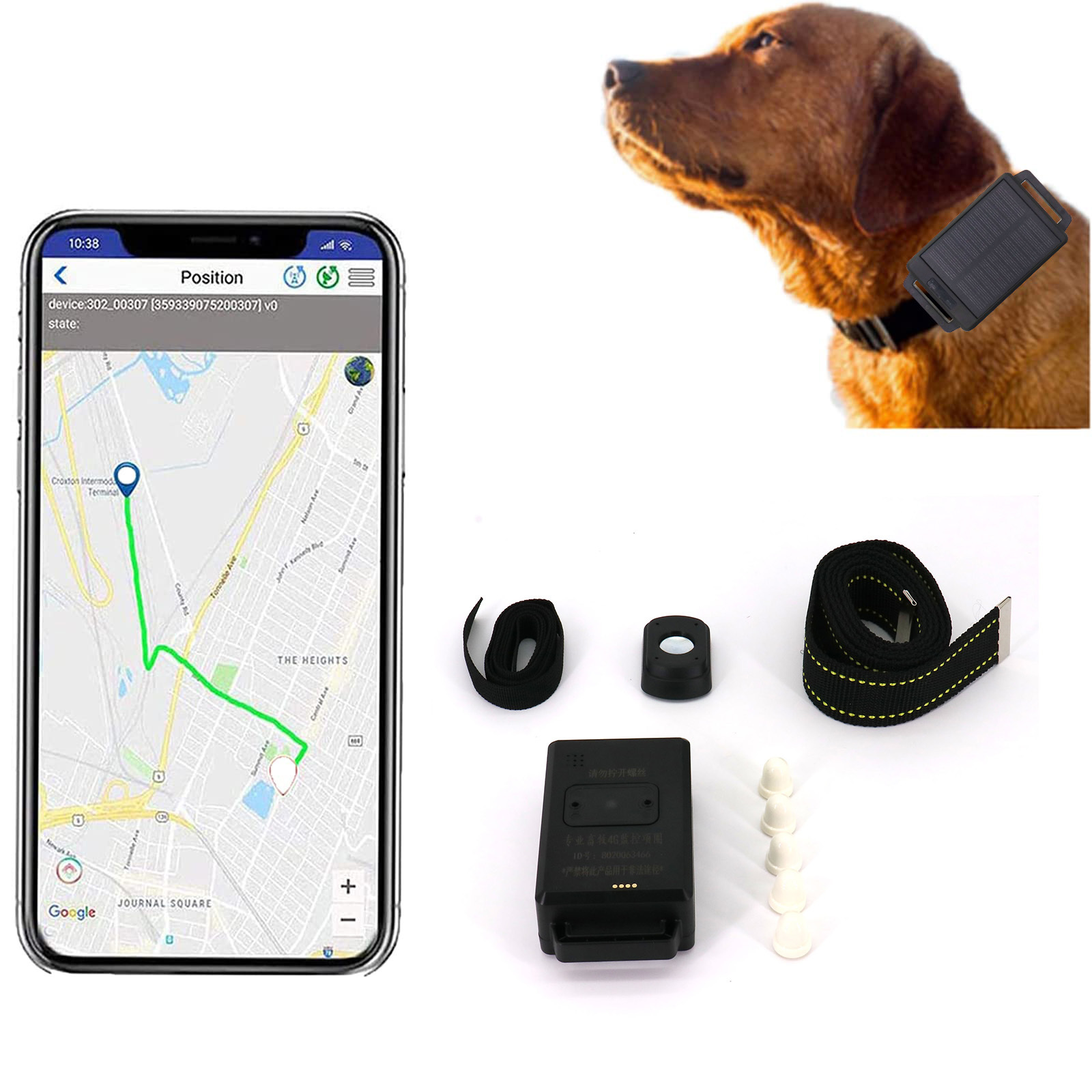 Waterproof 4G Gps Cattle Tracker Anti Lost Magnetic Charging Solar Animal GPS Tracker Pet Cow Sheep Farm GPS Locator For Animal