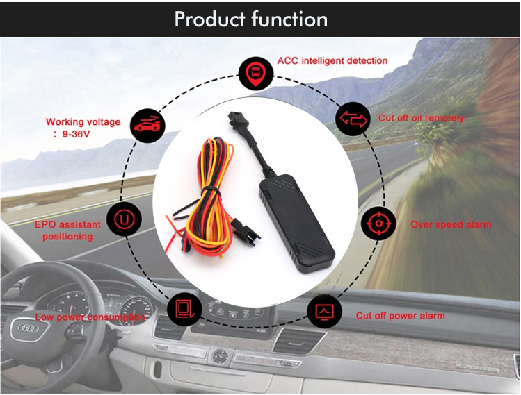 Auto Part Car Gps Tracking Device Cut Off Engine Alarm System GSM GPS Chip Rastreador Wired 2G Anti Theft GPS Tracker For Car