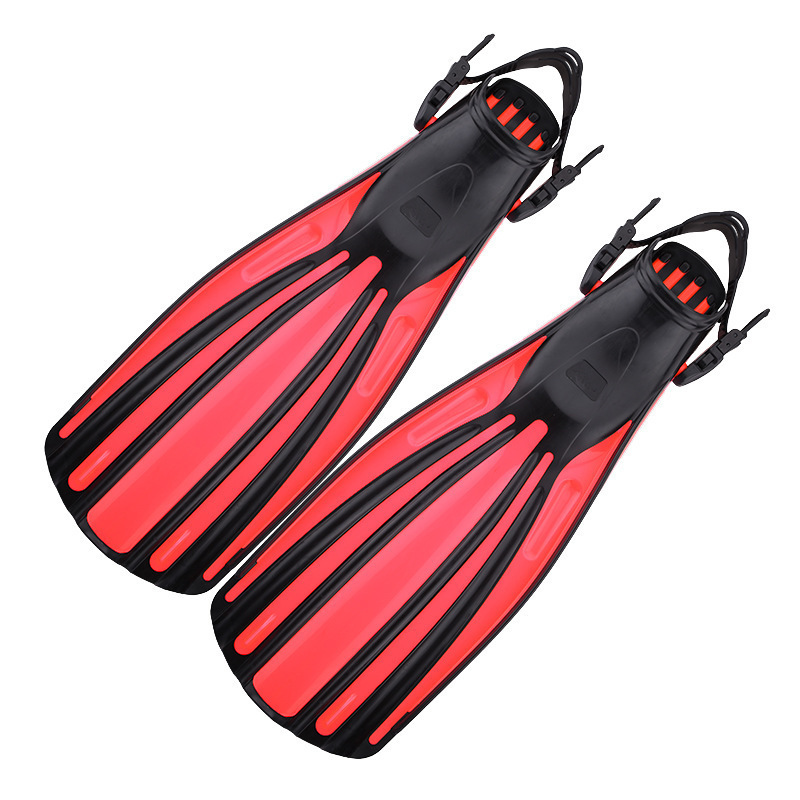 Adjustable Professional Diving Fins Frog Shoes Scuba Deep Diving Shoes Long Blade Rubber Swimming Flippers