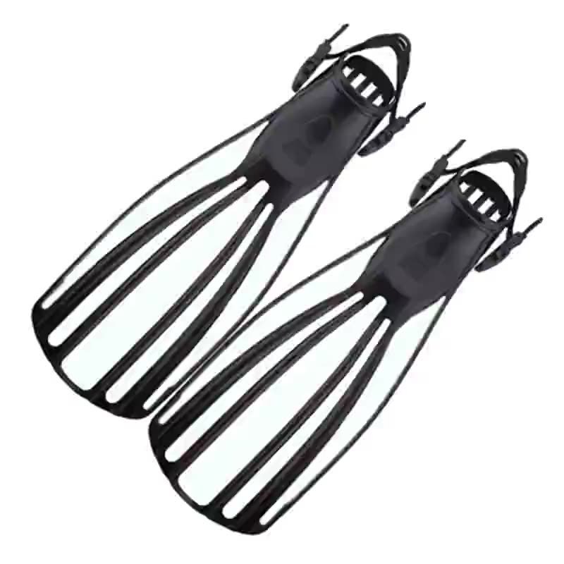 Adjustable Professional Diving Fins Frog Shoes Scuba Deep Diving Shoes Long Blade Rubber Swimming Flippers