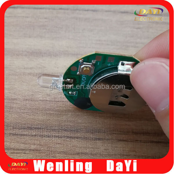 Mini led flashing light module for toy and gift