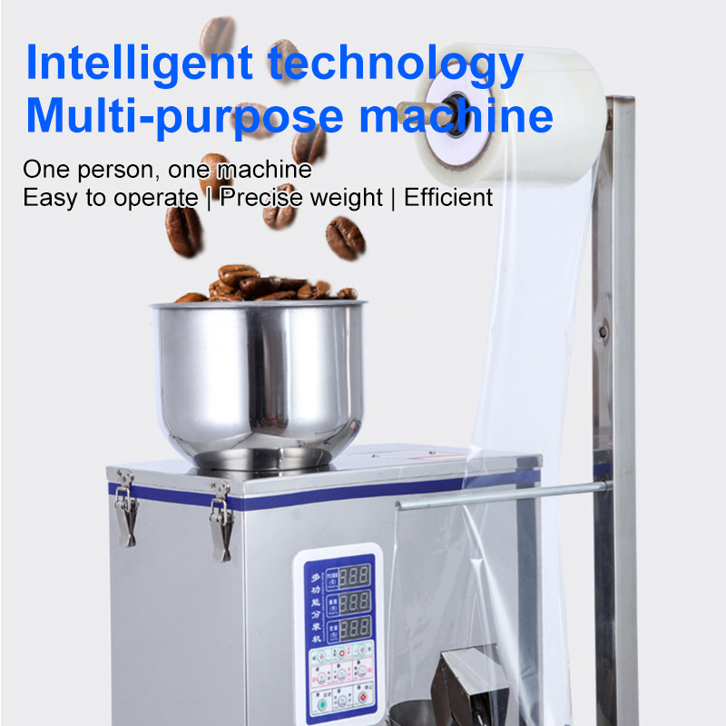 Factory Price Automatic Three-sided Sealing Spice Coffee Tea Cereals Grains Food Bag Powder Filling Weight Packaging Machine