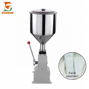 Semi-automatic Convenient Oil Nail Polish Salad Dressings Small Manual Hand Pressure Paste Filling Machine With Funnel