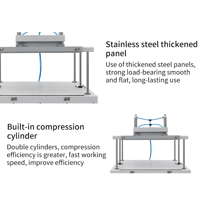 600YS Factory Outlet Automatic Pillow Quilts Air Compression Commercial Plastic Sealing Vacuum Packaging Machine With Work Table