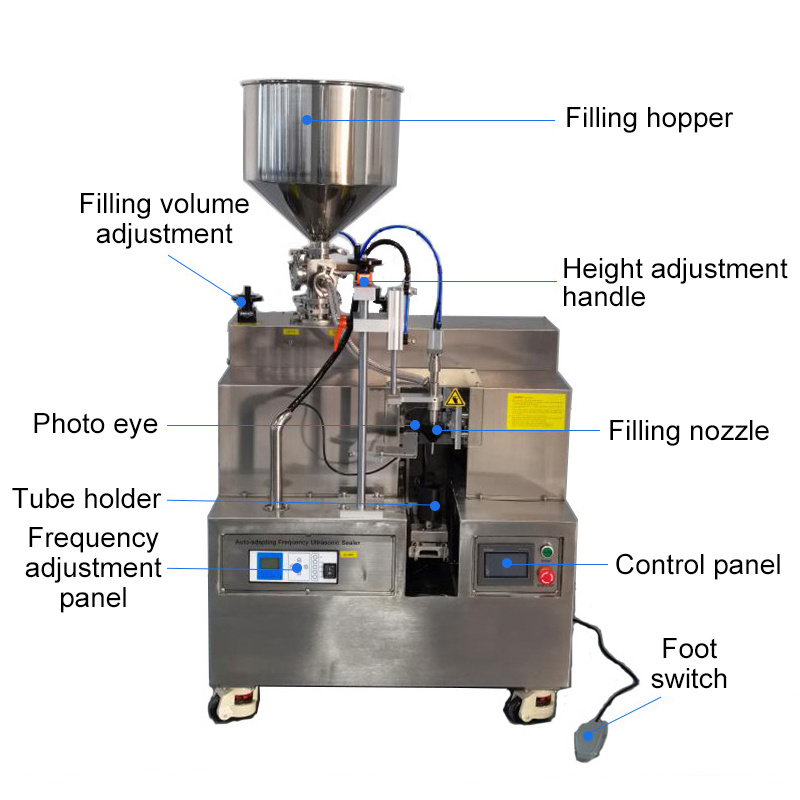 New Arrivals Hand Operated Tube Filling Machine Commercial Tube Filling And Sealing Machine