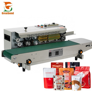 FR-900 Low Price Multi-function Foil Pouch Horizontal Plastic Bag Heat Sealer Automatic Date Printing Continuous Sealing Machine