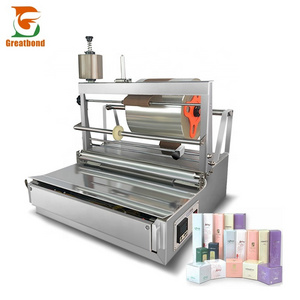 Factory Price High Quality Portable Soap Perfume Packaging 3D Box Overwrapping Manual Control Cellophane film Wrapping Machine