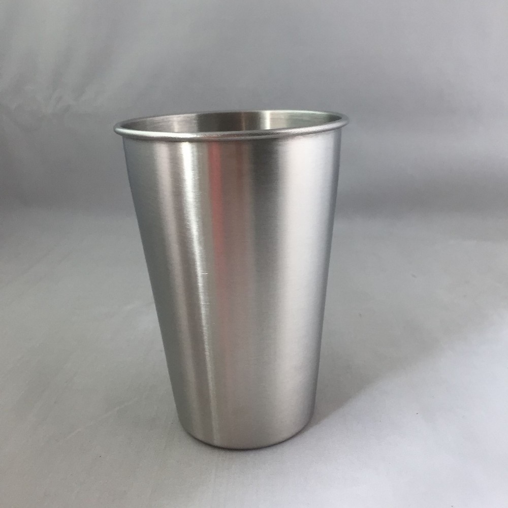 collapsible stainless steel metal color pint cup for drink beer or cola