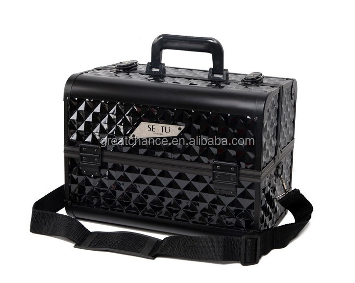 Pro Aluminum Makeup Cosmetic Train Case - aluminum cosmetic case-aluminum cosmetic box