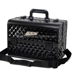 Pro Aluminum Makeup Cosmetic Train Case - aluminum cosmetic case-aluminum cosmetic box