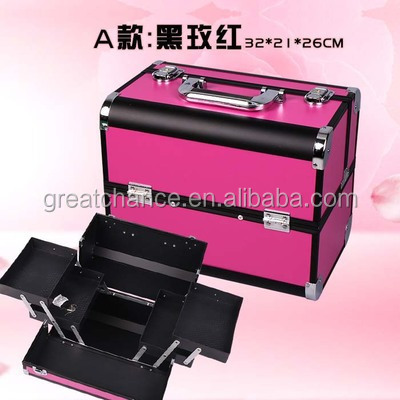 PROFESSIONAL ALUMINIUM BEAUTY COSMETIC MAKEUP CASE BOX, ALUMINUM COSMETIC CASE