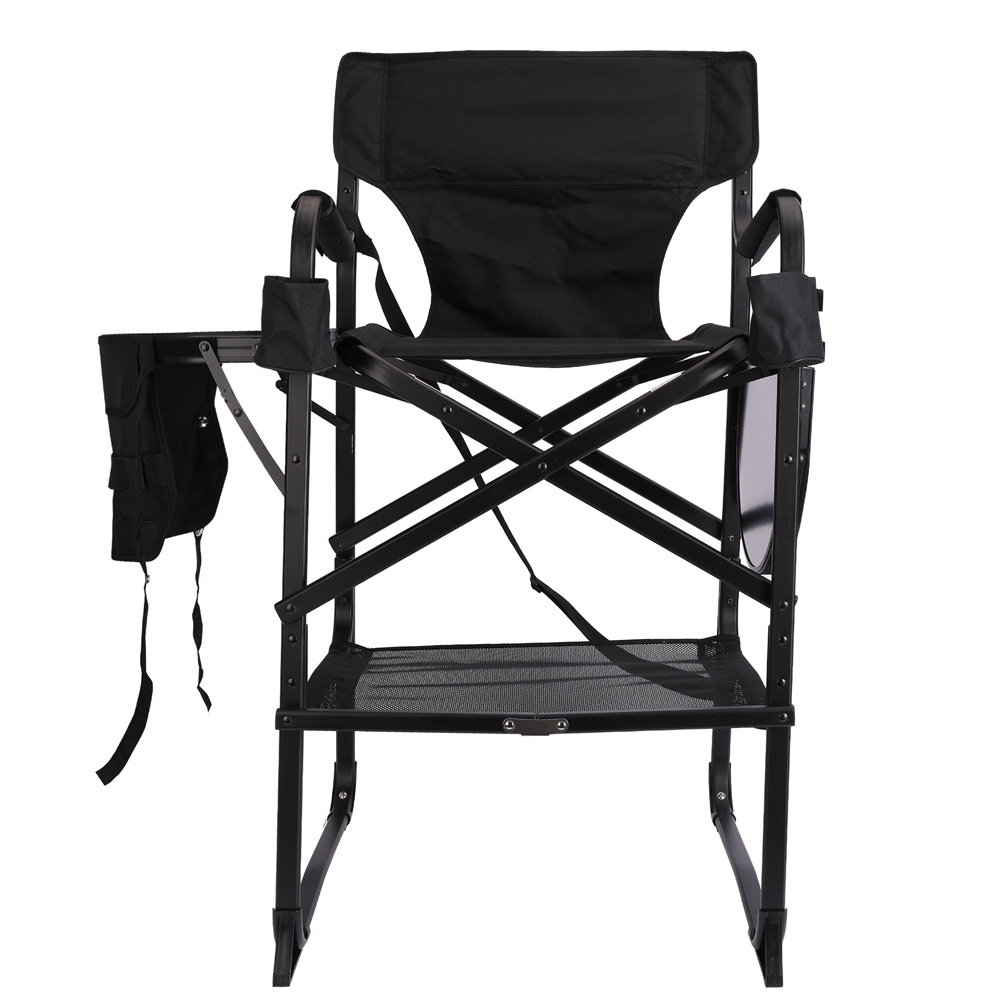 Heavy Duty Camping Chair with Side Table, Portable Folding Directors Chair for Backyard Beach Picnic Lawn XY-697