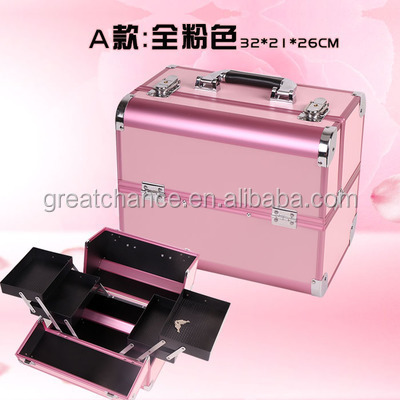 PROFESSIONAL ALUMINIUM BEAUTY COSMETIC MAKEUP CASE BOX, ALUMINUM COSMETIC CASE