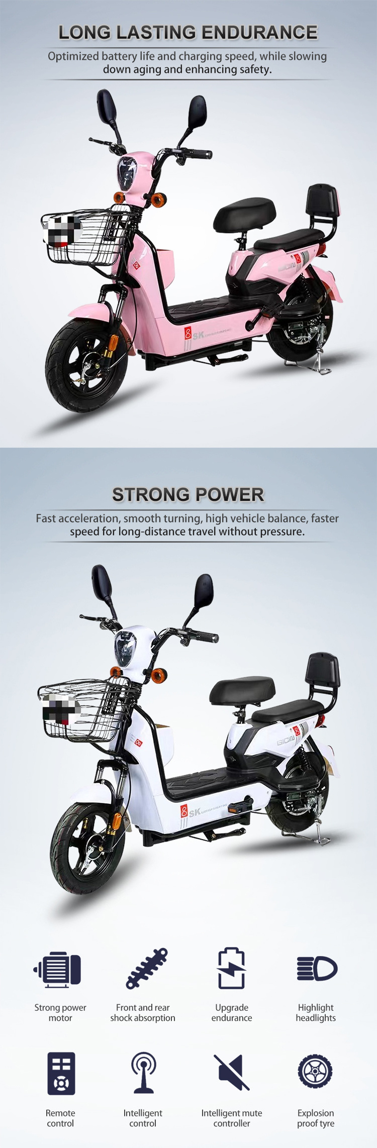 Factory Direct Sales Electric Bicycle 350w Brushless Ebike Bicicleta Electrica Motorbike Motorcycle Electric City Bike