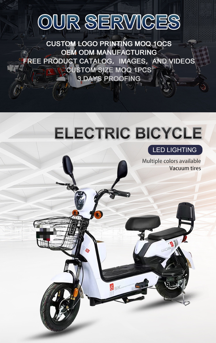 Factory Direct Sales Electric Bicycle 350w Brushless Ebike Bicicleta Electrica Motorbike Motorcycle Electric City Bike