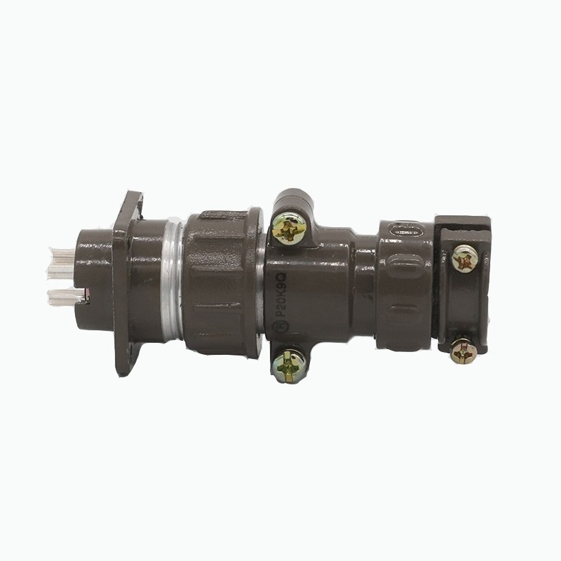 Aviation Connector P20 Series 5Pin Male Plug P20K9Q Female Socket P20K9A 2/3/4/5/7Pin 180 Degree Circular Cable Connector