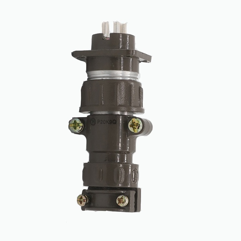 Aviation Connector P20 Series 5Pin Male Plug P20K9Q Female Socket P20K9A 2/3/4/5/7Pin 180 Degree Circular Cable Connector