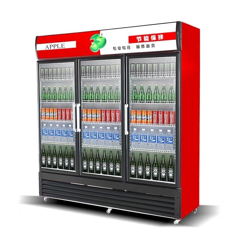 vertical freezer cooler for drinks /cold drink cooler /soft drink freezing cabinet