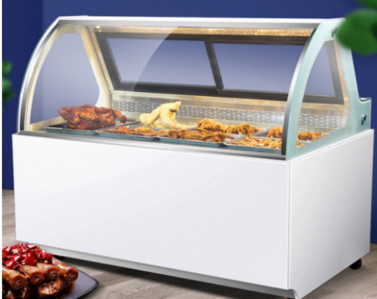 Supermarket Counter Top Commercial Deli Fish Meat Chiller Open Fridge Display case