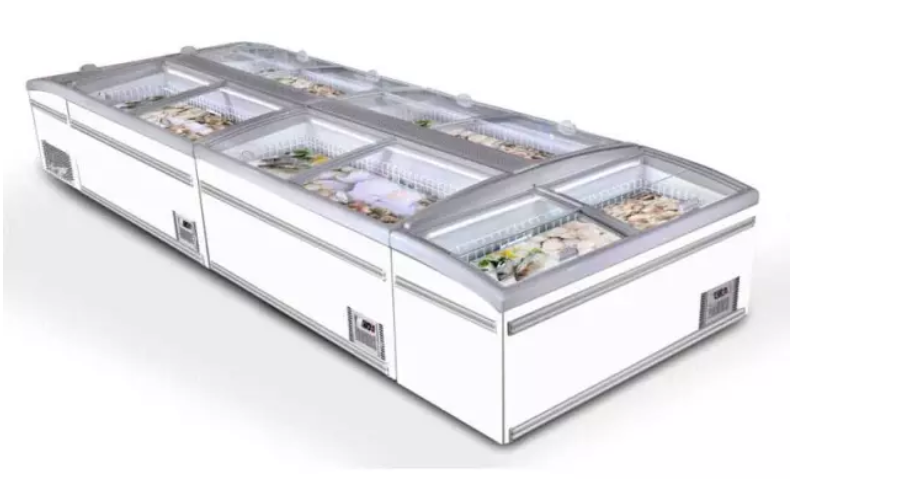 Commercial Plug-in Deep Freezer For Supermarket open display island freezer for frozen food