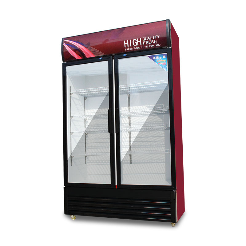 Supermarket bar  beer pepsi refrigerator red bull  refrigeration display cabinet  fridge