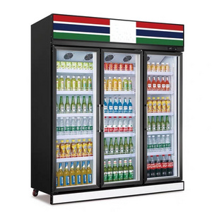 commercial display showcase cooler refrigerator chiller used for beverage yogurt milk redbull pepsi cola drinks