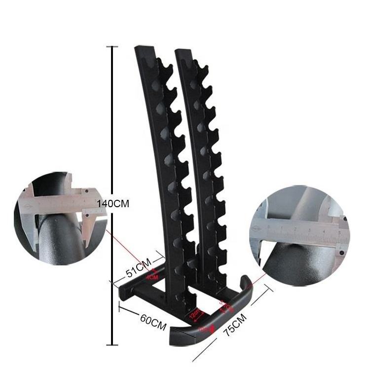 High Quality Commercial Gym Equipment Dumbbell Stand Rack 10 Pairs Multilevel Weight Storage Dumbbell Rack