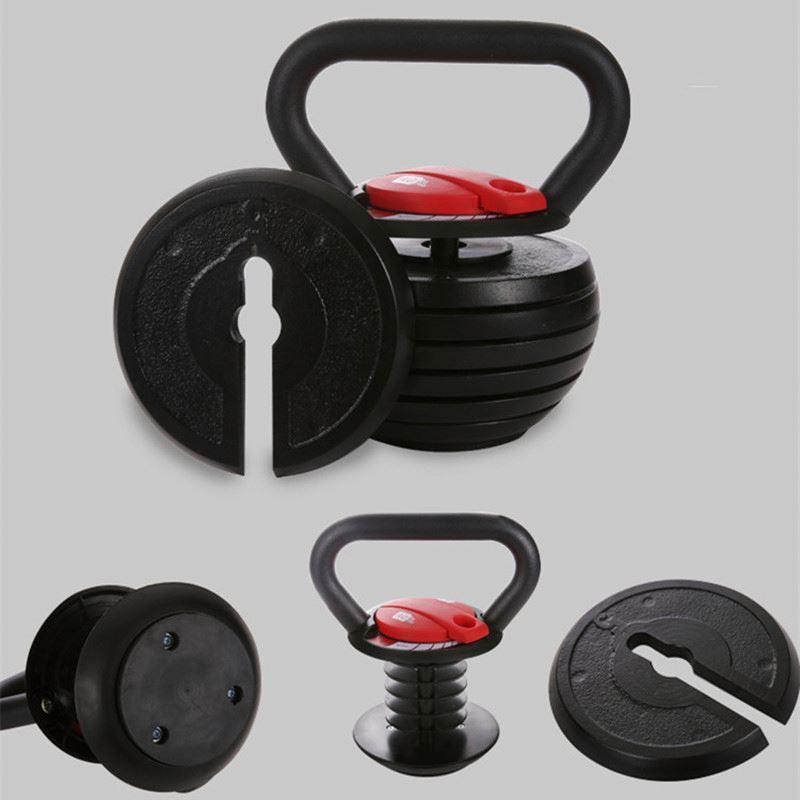 High quality adjustable kettlebell 9KG 18KG durable standard cast iron adjustable kettlebell