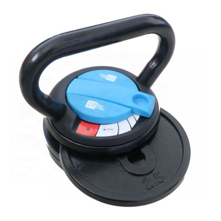 High quality adjustable kettlebell 9KG 18KG durable standard cast iron adjustable kettlebell