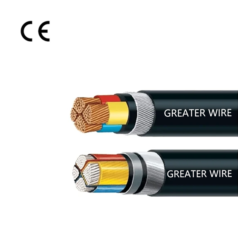 0.6/1kV 2/3/4/5 Copper Core SWA Armoured Underground XLPE Power Cable Copper Core 240mm2 630mm2 1400mm2 110Kv Underground Cable